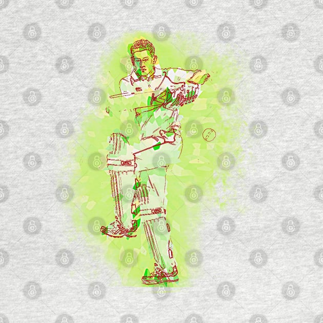 Cricket Batsman Art j3 by FasBytes